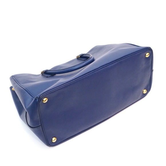 Prada Blue Saffiano Leather Lux Tote Bag - Picture 6 of 8